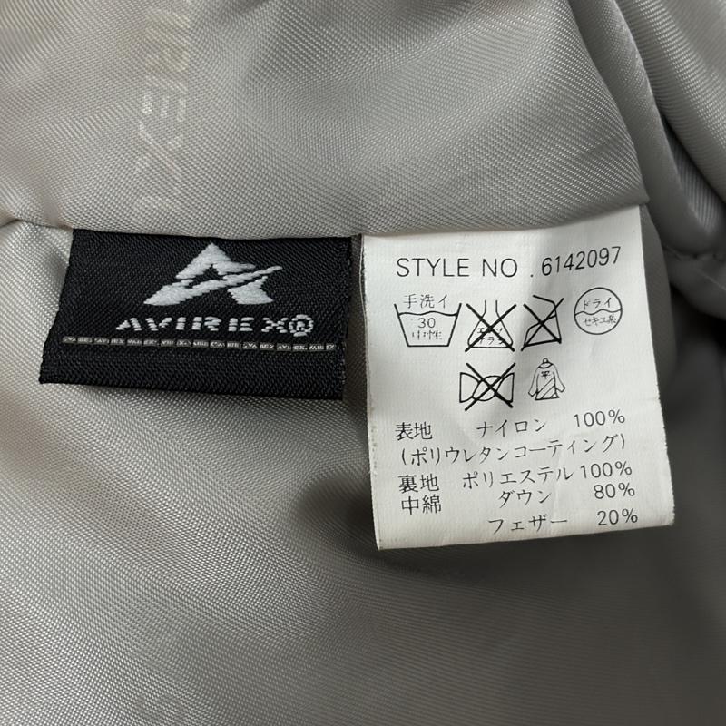 アヴィレックス AVIREX ジャケット、上着 ダウンベスト ロゴ 刺繍 ナイロン ダウン ベスト ジャケット 6142097 L 黒 / ブラック / black メンズ USED 古着 中古 50163583