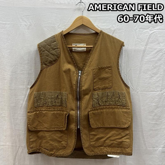 ヴィンテージ VINTAGE ベスト ベスト AMERICAN FIELD 60-70年代 ハンティング ベスト IDEAL SIMCO ZIP 60s 70s - メンズ USED 古着 中古 50163584