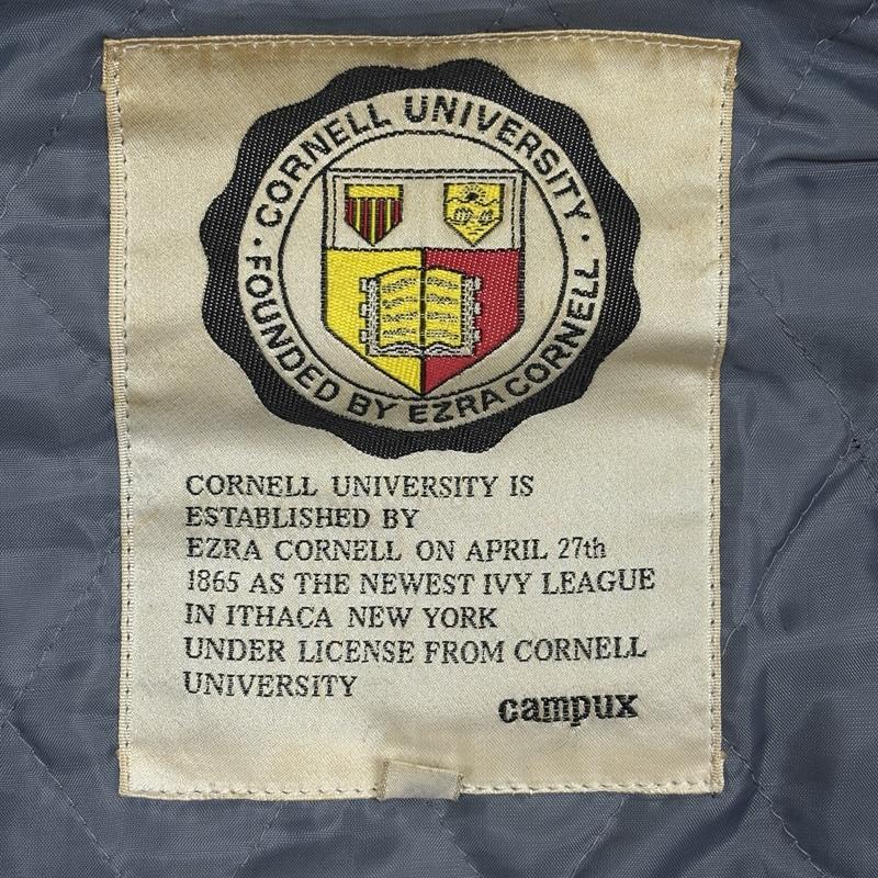 ヴィンテージ VINTAGE ジャケット、上着 ジャンパー、ブルゾン campux コーネル大学 ロゴ 刺繍 セーラーカラー フード スタジャン バーシティ ジャケット M 紺 / ネイビー / navy メンズ USED 古着 中古 50163590