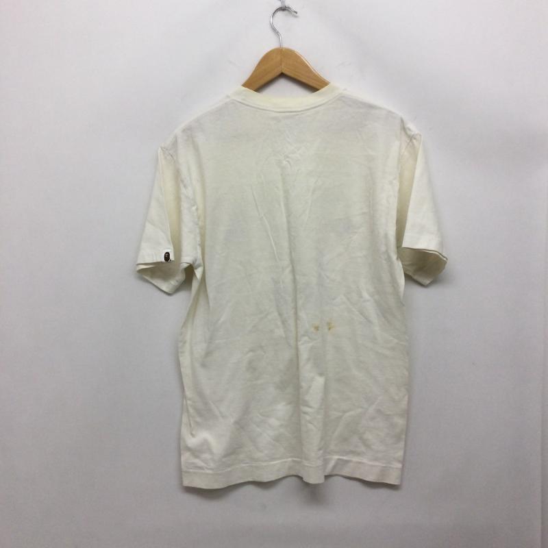 アベイシングエイプ A BATHING APE Tシャツ 半袖 APE BAPE マーライオン　BABY MILO tシャツ M ロゴ、文字 白 / ホワイト / white メンズ USED 古着 中古 50163591