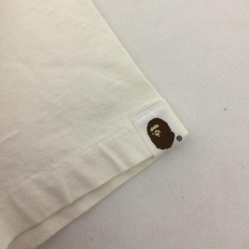 アベイシングエイプ A BATHING APE Tシャツ 半袖 APE BAPE マーライオン　BABY MILO tシャツ M ロゴ、文字 白 / ホワイト / white メンズ USED 古着 中古 50163591