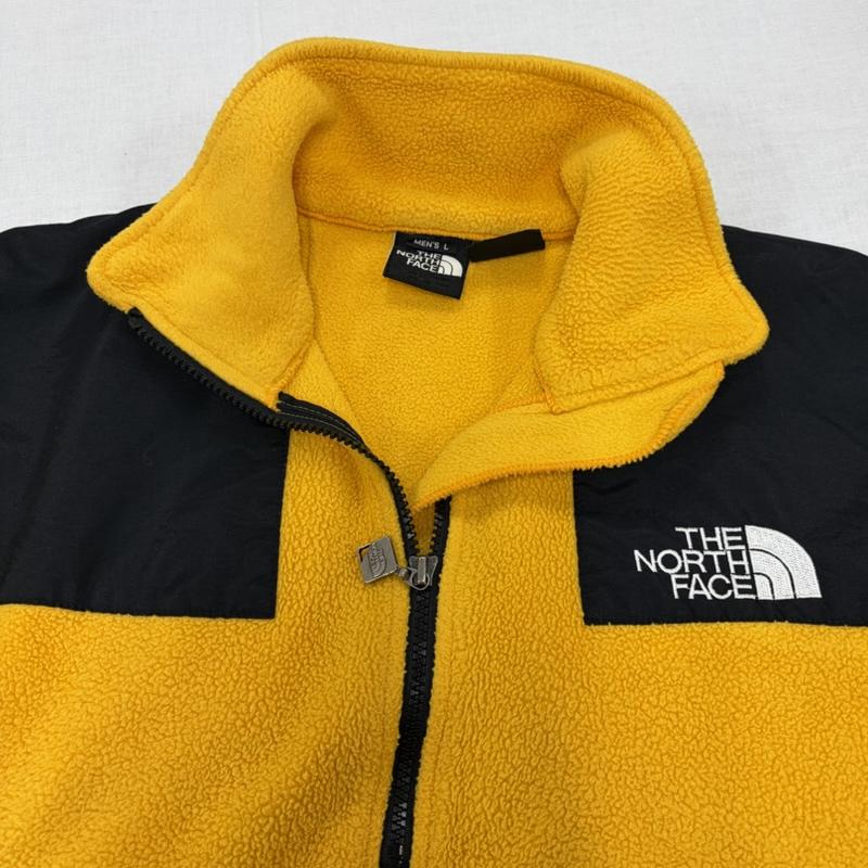 ザノースフェイス THE NORTH FACE トレーナー 長袖 ARMADILLA アルマディル ハーフジップ フリース プルオーバー ロゴ 刺繍 サイドポケット NL-3170 L ロゴ、文字 X 刺繍 黄 / イエロー / yellow X 黒 / ブラック / black X 白 / ホワイト / white メンズ USED 古着 中古 50163592