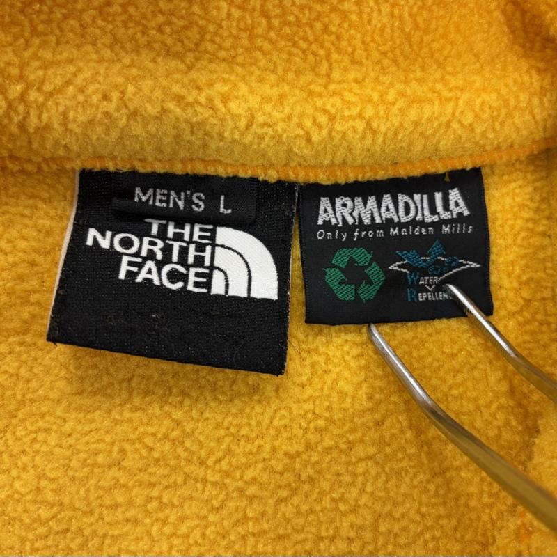 ザノースフェイス THE NORTH FACE トレーナー 長袖 ARMADILLA アルマディル ハーフジップ フリース プルオーバー ロゴ 刺繍 サイドポケット NL-3170 L ロゴ、文字 X 刺繍 黄 / イエロー / yellow X 黒 / ブラック / black X 白 / ホワイト / white メンズ USED 古着 中古 50163592