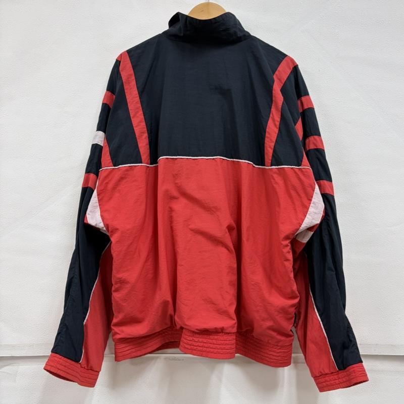 リーボック Reebok ジャケット、上着 ジャンパー、ブルゾン 90s ヴィンテージ ナイロン ジャケット ロゴ 刺繍 ジップアップ ブルゾン L ロゴ、文字 X 刺繍 赤 / レッド / red X 黒 / ブラック / black メンズ USED 古着 中古 50163593