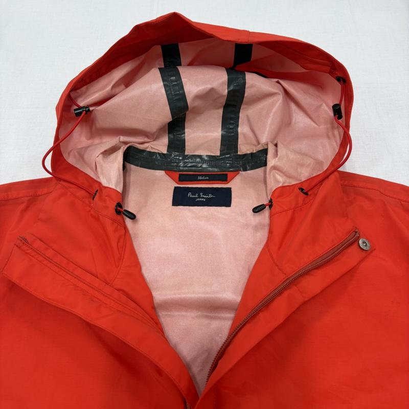 ポールスミス Paul Smith ジャケット、上着 ジャンパー、ブルゾン マウンテンパーカー ジップアップ ナイロン ジャケット フーデッド M 無地 赤 / レッド / red メンズ USED 古着 中古 50163598