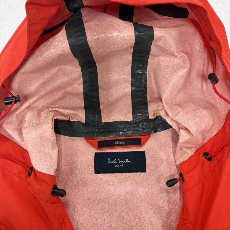 ポールスミス Paul Smith ジャケット、上着 ジャンパー、ブルゾン マウンテンパーカー ジップアップ ナイロン ジャケット フーデッド M 無地 赤 / レッド / red メンズ USED 古着 中古 50163598