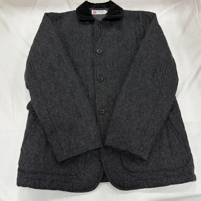 チャップス CHAPS ジャケット、上着 ジャケット、ブレザー RALPH LAUREN ラルフローレン キルティング ジャケット コーデュロイカラー ツイード M 無地 ダークグレー / ダークグレー / X 黒 / ブラック / black メンズ USED 古着 中古 50163600