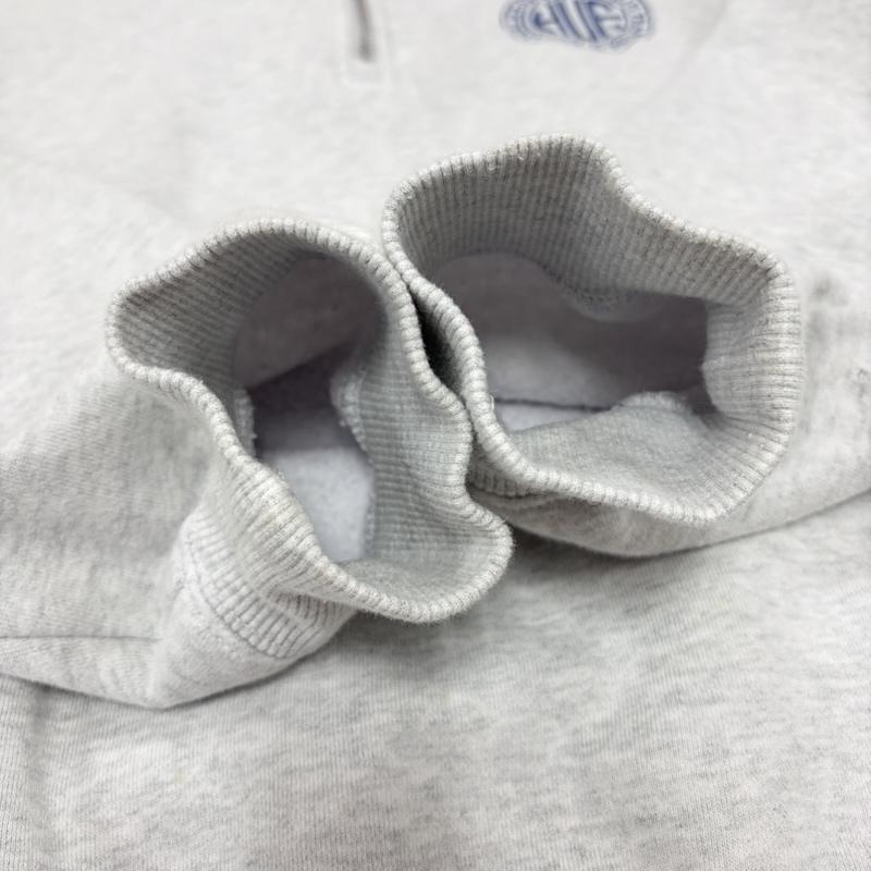 ハフ HUF トレーナー 長袖 長袖 ハーフジップ スウェット トレーナー サークルロゴ 刺繍 L ワンポイント X ロゴ、文字 X 刺繍 灰 / グレー / gray X 紺 / ネイビー / navy メンズ USED 古着 中古 50163602