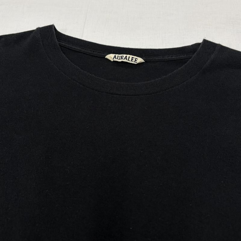 オーラリー AURALEE Tシャツ 半袖 半袖 オーバーサイズ ビックシルエット 無地 Tシャツ 5 無地 黒 / ブラック / black メンズ USED 古着 中古 50163605