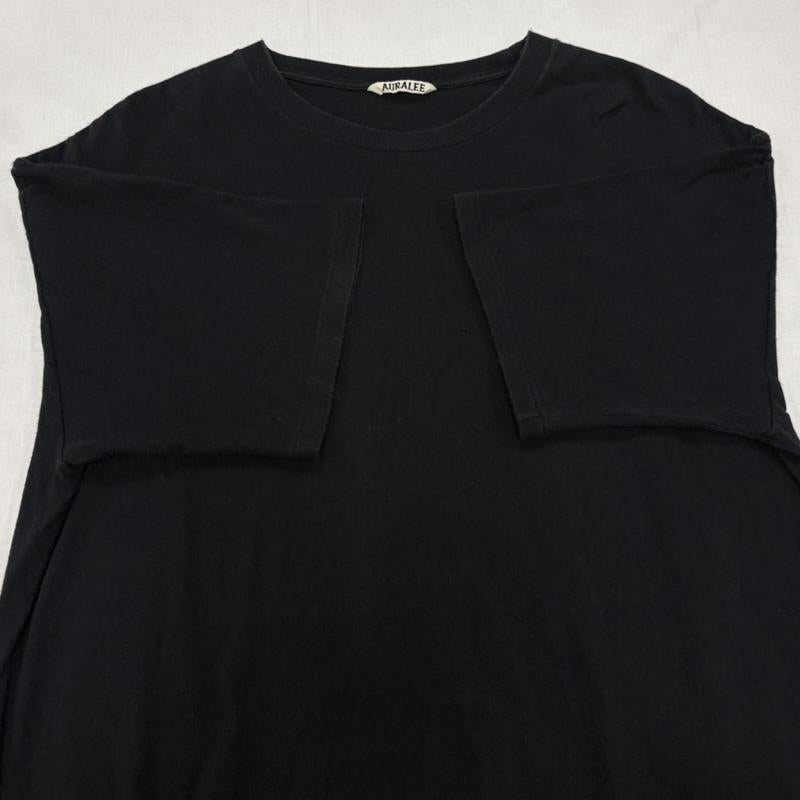 オーラリー AURALEE Tシャツ 半袖 半袖 オーバーサイズ ビックシルエット 無地 Tシャツ 5 無地 黒 / ブラック / black メンズ USED 古着 中古 50163605