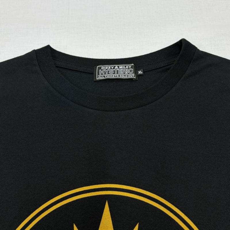 ヒステリックグラマー HYSTERIC GLAMOUR Tシャツ 半袖 半袖 ロゴ グラフィック プリント Tシャツ XL ロゴ、文字 X プリント 黒 / ブラック / black X マスタード / マスタード / メンズ USED 古着 中古 50163606