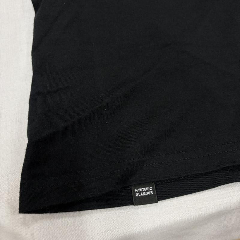 ヒステリックグラマー HYSTERIC GLAMOUR Tシャツ 半袖 半袖 ロゴ グラフィック プリント Tシャツ XL ロゴ、文字 X プリント 黒 / ブラック / black X マスタード / マスタード / メンズ USED 古着 中古 50163606