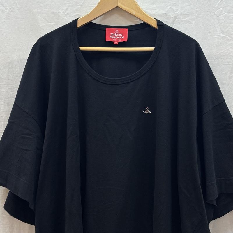 ヴィヴィアン ウエストウッド レッドレーベル Vivienne Westwood red label ワンピース ロングスカート オーブ ロゴ 刺繍 クルーネック 半袖 ロング Tシャツ ワンピース 16-12-512011 - 黒 / ブラック / black レディース USED 古着 中古 50163608