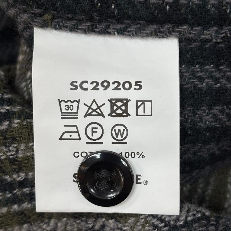 シュガーケーン SUGAR CANE シャツ、ブラウス 長袖 SC29205 ツイードパッチワーク グラデーションチェック ワーク シャツ XL メンズ USED 古着 中古 50163613