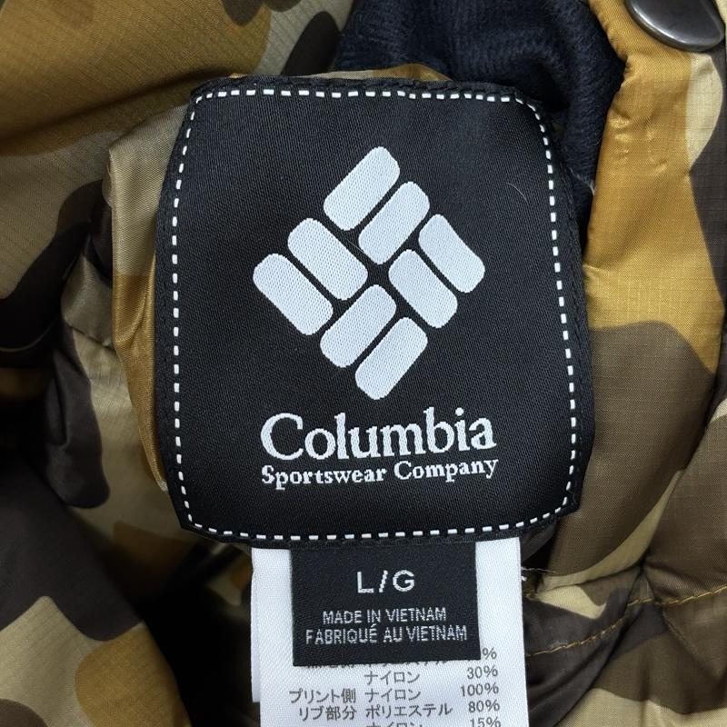 コロンビア Columbia ジャケット、上着 ダウンベスト PM5671 リバーシブル カモフラ迷彩 無地 ナイロン ダウン ベスト L 無地 X カモフラージュ柄・迷彩 メンズ USED 古着 中古 50163616