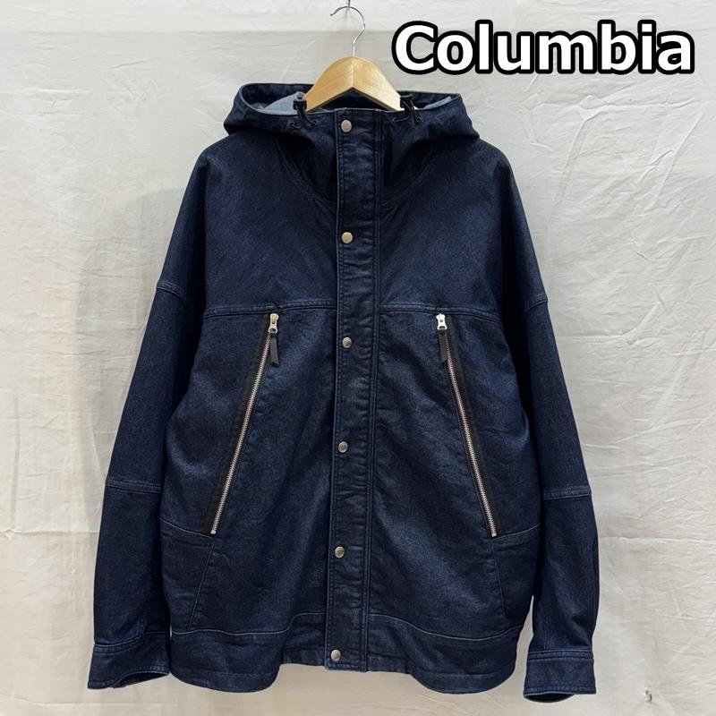 コロンビア Columbia ジャケット、上着 ジャンパー、ブルゾン PM6703 ストレッチ デニム マウンテン パーカ ジャケット ビッグサイズ XL メンズ USED 古着 中古 50163617
