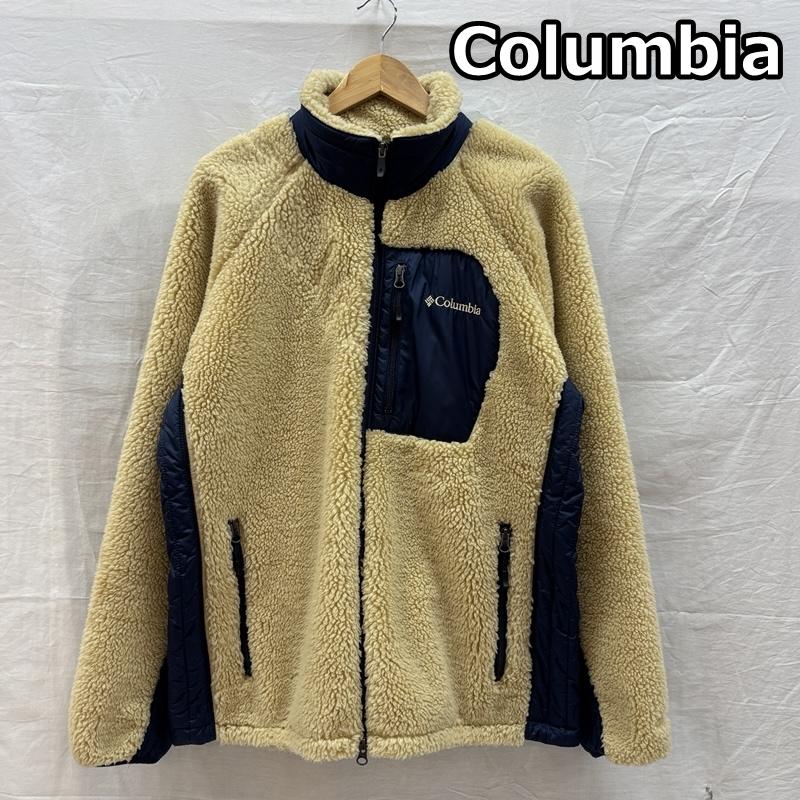 コロンビア Columbia ジャケット、上着 ジャンパー、ブルゾン PM3181 アーチャー リッジ ジャケット ボア フリース シェルパ ジャケット XL メンズ USED 古着 中古 50163619