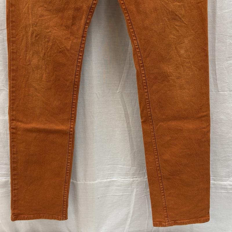 ディーゼル DIESEL パンツ デニム、ジーンズ IAKOP WASH0111D ストレッチ カラーデニム スリム テーパード パンツ 30インチ 橙 / オレンジ / orange メンズ USED 古着 中古 50163620