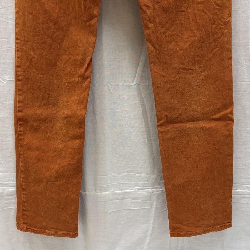 ディーゼル DIESEL パンツ デニム、ジーンズ IAKOP WASH0111D ストレッチ カラーデニム スリム テーパード パンツ 30インチ 橙 / オレンジ / orange メンズ USED 古着 中古 50163620
