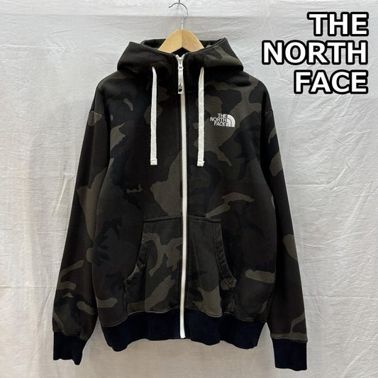ザノースフェイス THE NORTH FACE パーカー 長袖 NT11957 リアビュー フルジップ フーディ スウェット パーカー カモフラ 迷彩 M カモフラージュ柄・迷彩 メンズ USED 古着 中古 50163623