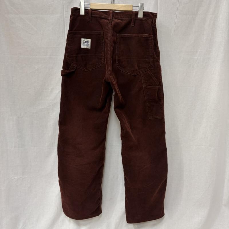 リー Lee パンツ ワークパンツ、ペインターパンツ 日本製 コーデュロイペインターパンツ burgundy 32×33 - ロゴ、文字 ボルドー / ボルドー / メンズ USED 古着 中古 50163625