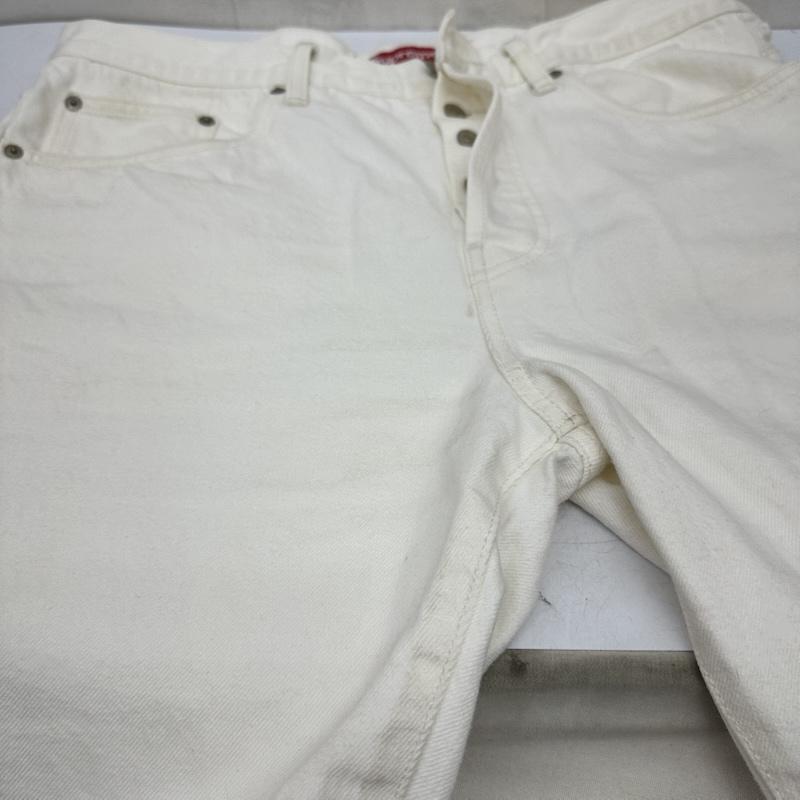 シュプリーム Supreme パンツ デニム、ジーンズ Regular Jean ボタンフライ ホワイト デニム パンツ 34インチ 白 / ホワイト / white メンズ USED 古着 中古 50163627