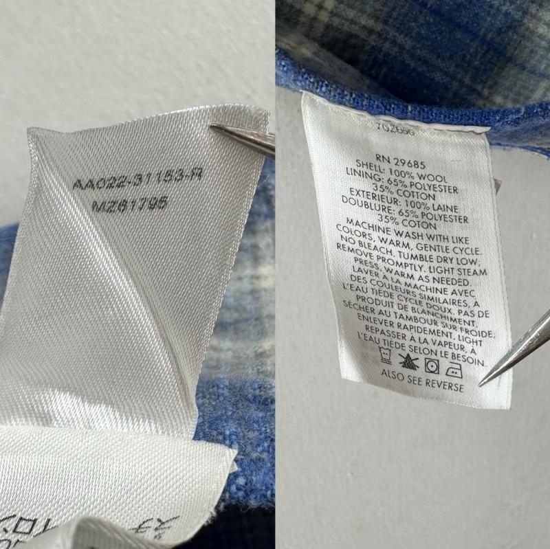 ペンドルトン PENDLETON シャツ、ブラウス 長袖 00s ボードシャツ ウール ボックス チェック シャツ XL 青 / ブルー / blue メンズ USED 古着 中古 50163628