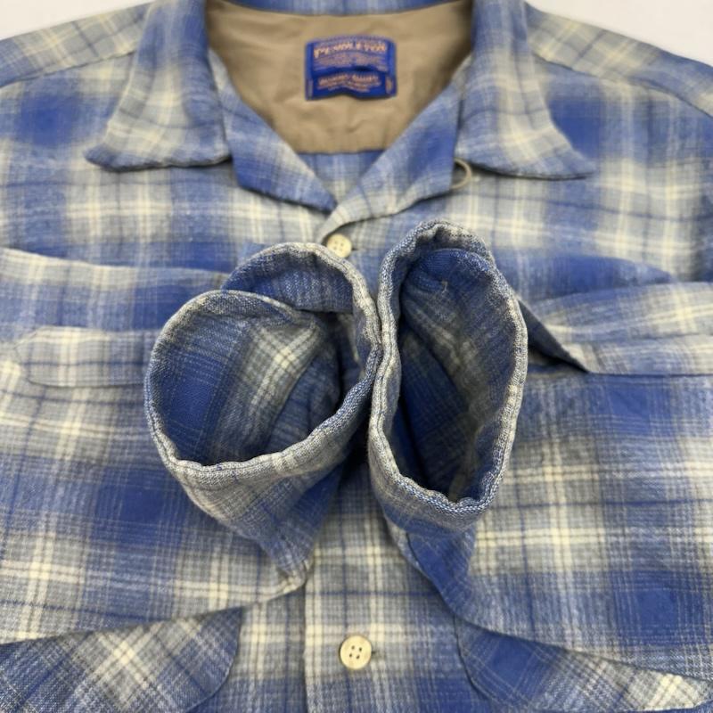 ペンドルトン PENDLETON シャツ、ブラウス 長袖 00s ボードシャツ ウール ボックス チェック シャツ XL 青 / ブルー / blue メンズ USED 古着 中古 50163628