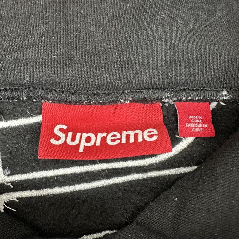 シュプリーム Supreme パーカー 長袖 Satin Applique Hooded Sweatshirt バック ロゴ パーカー XL 黒 / ブラック / black メンズ USED 古着 中古 50163631