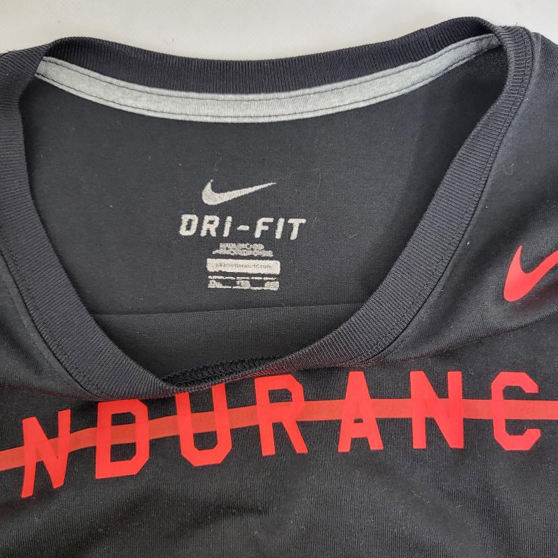 ナイキ NIKE Tシャツ 半袖 メッセージプリント ポリエステル素材 トレーニング ランニング - メンズ USED 古着 中古 50163635