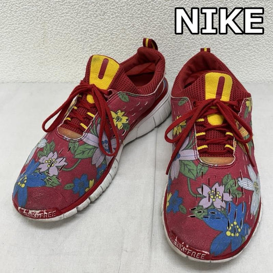 ナイキ NIKE スニーカー スニーカー WMNS FREE5.0 HIBISCUS フリー5.0 ハイビスカス ローカット スニーカー - レディース USED 古着 中古 50163642