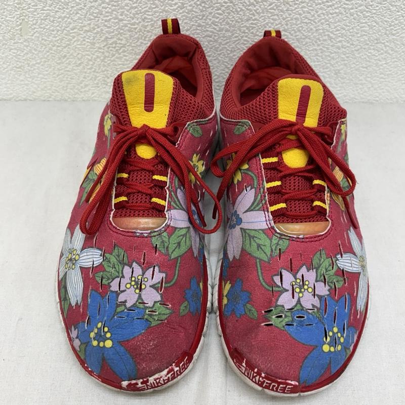 ナイキ NIKE スニーカー スニーカー WMNS FREE5.0 HIBISCUS フリー5.0 ハイビスカス ローカット スニーカー - レディース USED 古着 中古 50163642