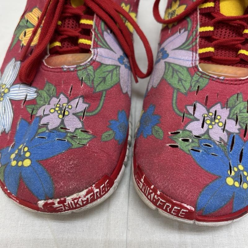 ナイキ NIKE スニーカー スニーカー WMNS FREE5.0 HIBISCUS フリー5.0 ハイビスカス ローカット スニーカー - レディース USED 古着 中古 50163642