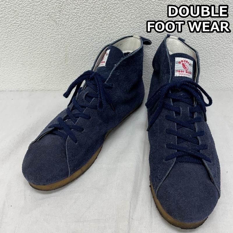 ダブルフットウエア DOUBLE FOOT WEAR スニーカー スニーカー HERMANN HI スエードレザー ハイカット スニーカー クレープソール 26.5cm 紺 / ネイビー / navy メンズ USED 古着 中古 50163645