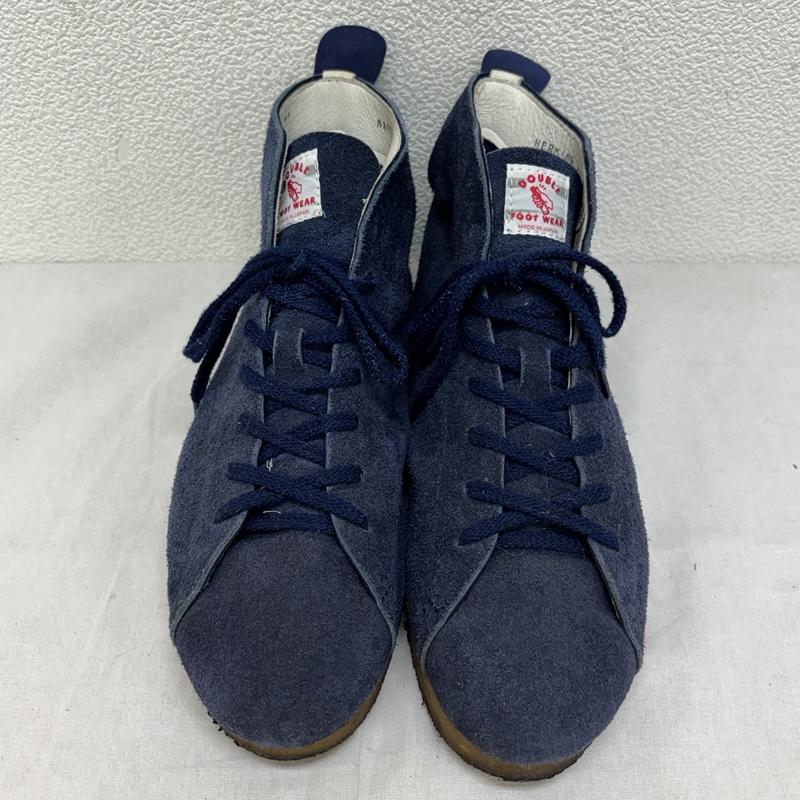 ダブルフットウエア DOUBLE FOOT WEAR スニーカー スニーカー HERMANN HI スエードレザー ハイカット スニーカー クレープソール 26.5cm 紺 / ネイビー / navy メンズ USED 古着 中古 50163645