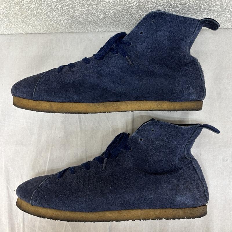 ダブルフットウエア DOUBLE FOOT WEAR スニーカー スニーカー HERMANN HI スエードレザー ハイカット スニーカー クレープソール 26.5cm 紺 / ネイビー / navy メンズ USED 古着 中古 50163645