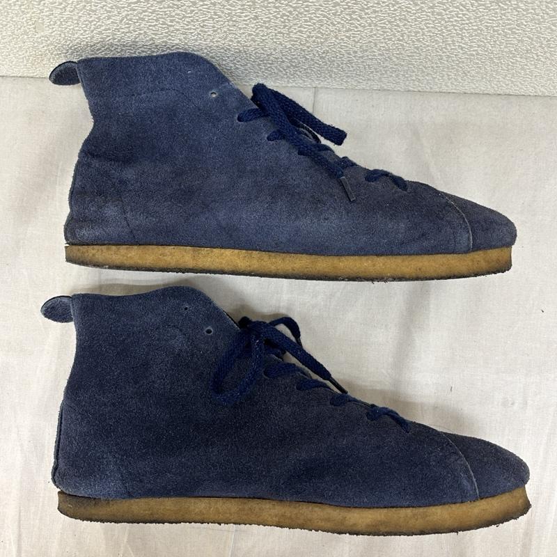 ダブルフットウエア DOUBLE FOOT WEAR スニーカー スニーカー HERMANN HI スエードレザー ハイカット スニーカー クレープソール 26.5cm 紺 / ネイビー / navy メンズ USED 古着 中古 50163645