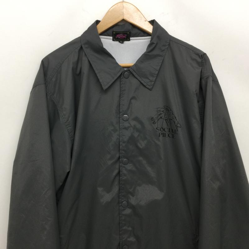 ローター ROTAR ジャケット、上着 ジャンパー、ブルゾン rt2562202 バックプリント コーチジャケット XL ロゴ、文字 灰 / グレー / gray メンズ USED 古着 中古 50163654