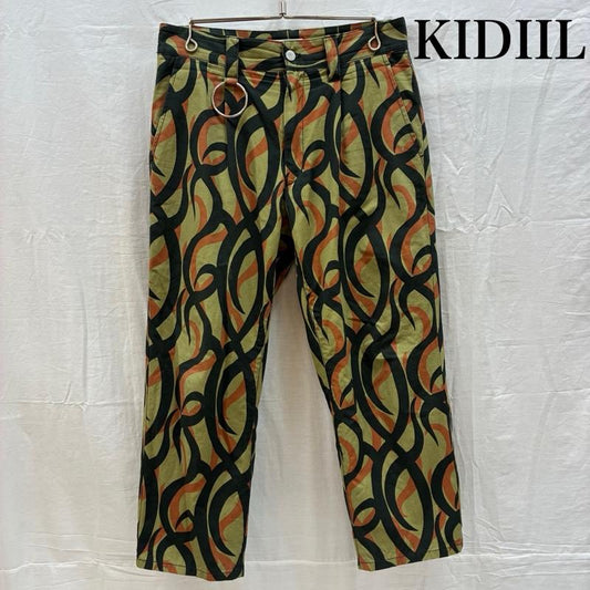 キディル KIDILL ボトムス ボトムス 20ss Tribal Camo Bondage Pants トライバル カモ ボンテージ パンツ KL425-B 44 メンズ USED 古着 中古 50163655
