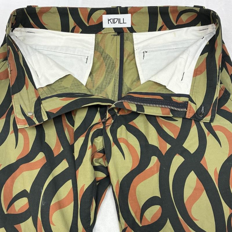 キディル KIDILL ボトムス ボトムス 20ss Tribal Camo Bondage Pants トライバル カモ ボンテージ パンツ KL425-B 44 メンズ USED 古着 中古 50163655