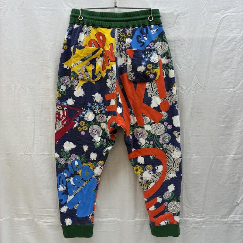 ヴィヴィアンウエストウッドマン Vivienne Westwood MAN パンツ サルエルパンツ オーブ 刺繍 総柄 イージー サルエル スウェットパンツ サンプル品 46 メンズ USED 古着 中古 50163658