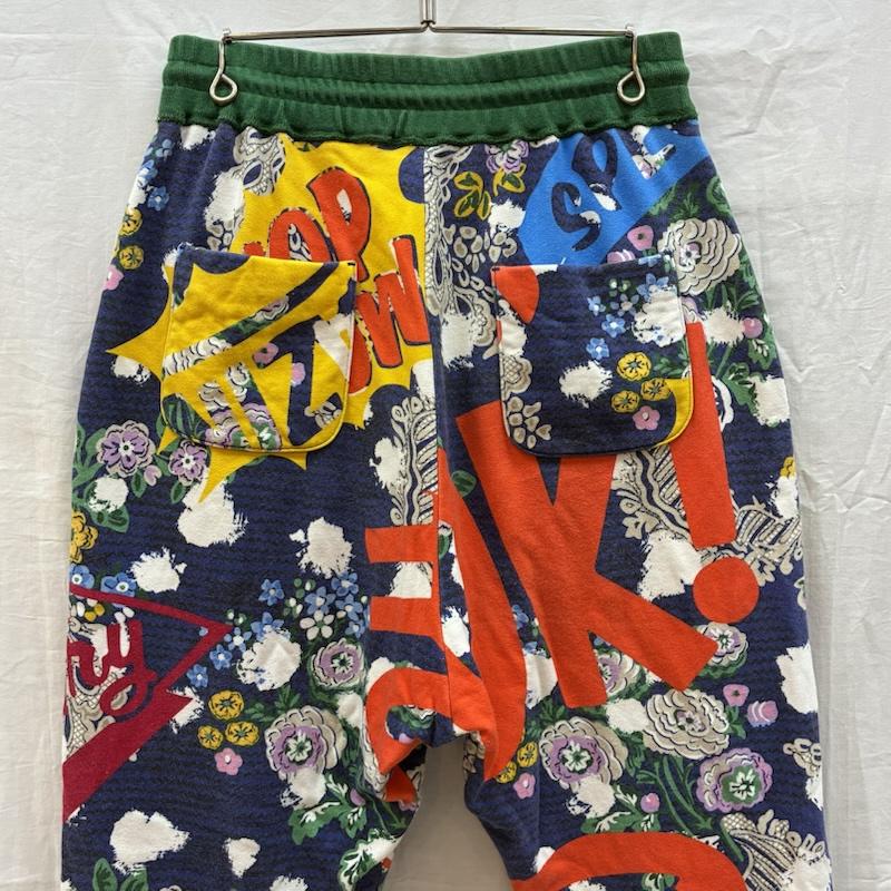 ヴィヴィアンウエストウッドマン Vivienne Westwood MAN パンツ サルエルパンツ オーブ 刺繍 総柄 イージー サルエル スウェットパンツ サンプル品 46 メンズ USED 古着 中古 50163658