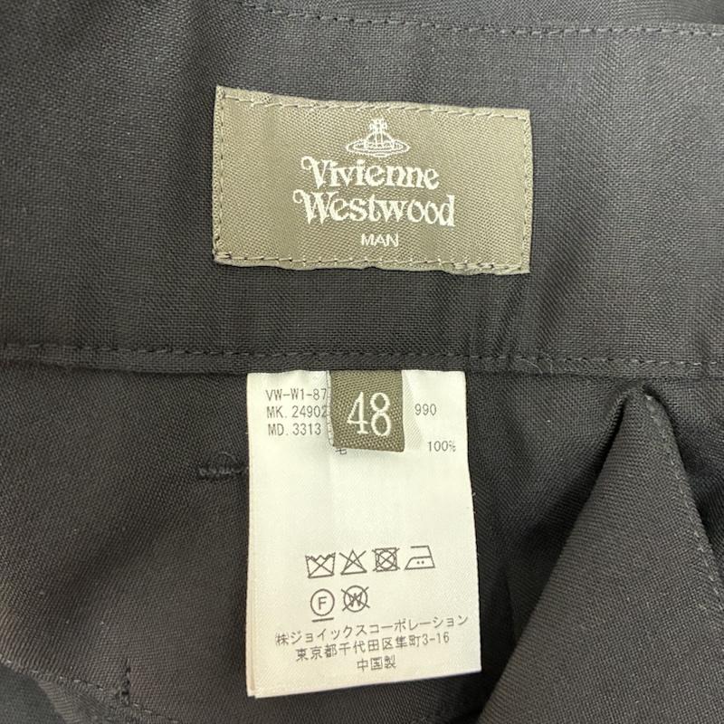 ヴィヴィアンウエストウッドマン Vivienne Westwood MAN パンツ ショートパンツ ラップ レイヤード トラウザース VW-W1-87412 ウール ハーフパンツ 48 メンズ USED 古着 中古 50163659