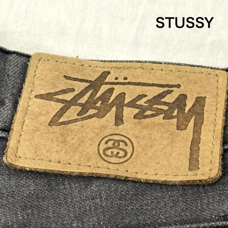 ステューシー STUSSY パンツ デニム、ジーンズ ストレート デニム パンツ グレー 90s USA製 34インチ 灰 / グレー / gray メンズ USED 古着 中古 50163664