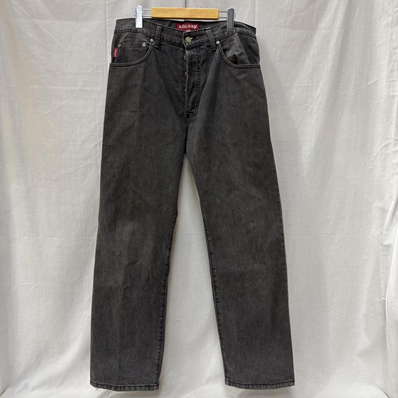 ステューシー STUSSY パンツ デニム、ジーンズ ストレート デニム パンツ グレー 90s USA製 34インチ 灰 / グレー / gray メンズ USED 古着 中古 50163664