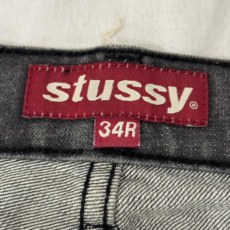 ステューシー STUSSY パンツ デニム、ジーンズ ストレート デニム パンツ グレー 90s USA製 34インチ 灰 / グレー / gray メンズ USED 古着 中古 50163664