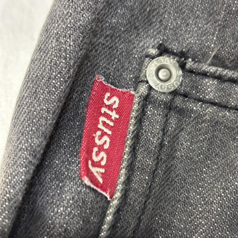 ステューシー STUSSY パンツ デニム、ジーンズ ストレート デニム パンツ グレー 90s USA製 34インチ 灰 / グレー / gray メンズ USED 古着 中古 50163664