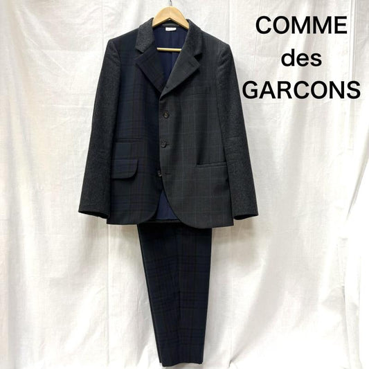 コムデギャルソンオムドゥ COMME des GARCONS HOMME DEUX スーツ スーツ セットアップ クレイジーパターン 切替4Bジャケット コムデギャルソンオムドゥ 2019aw AD2019 - メンズ USED 古着 中古 50163667