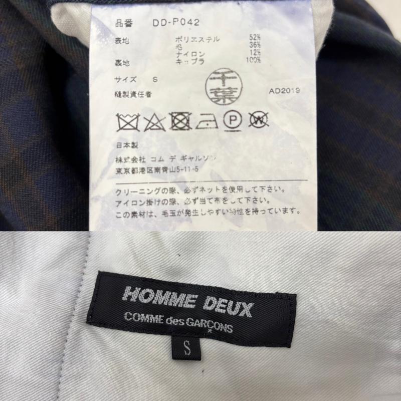 コムデギャルソンオムドゥ COMME des GARCONS HOMME DEUX スーツ スーツ セットアップ クレイジーパターン 切替4Bジャケット コムデギャルソンオムドゥ 2019aw AD2019 - メンズ USED 古着 中古 50163667