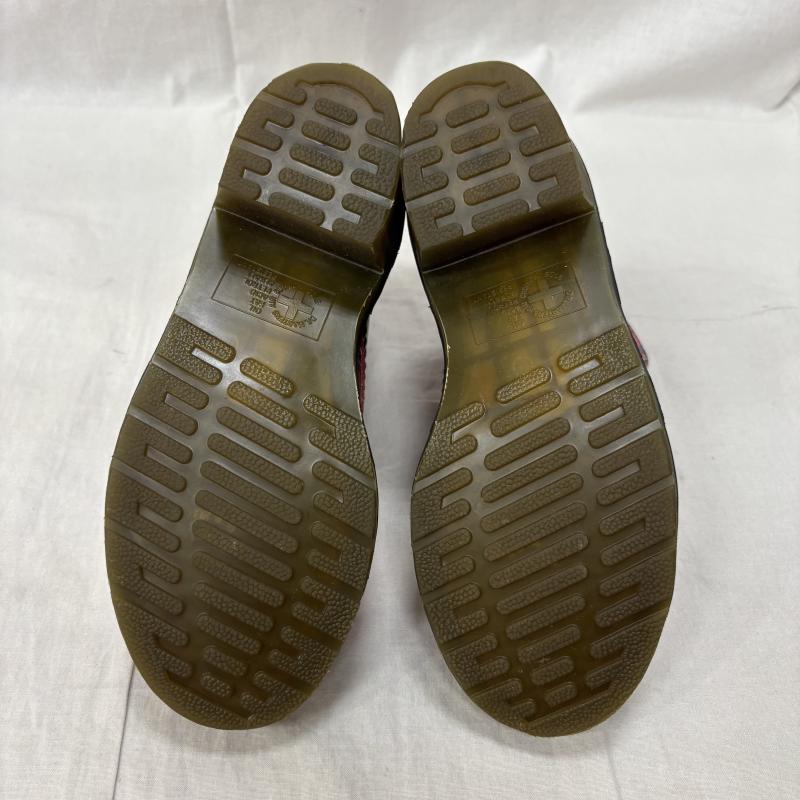 ドクターマーチン Dr.Martens ブーツ ロングブーツ CLEMENCY 8ホールブーツ タータンチェック 1460 UK：5 レディース USED 古着 中古 50163668